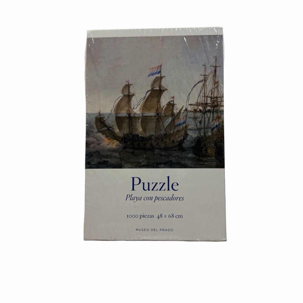 1000 Piece Puzzle Museo Del Prado "Beach With Fishermen" Brand New Sealed